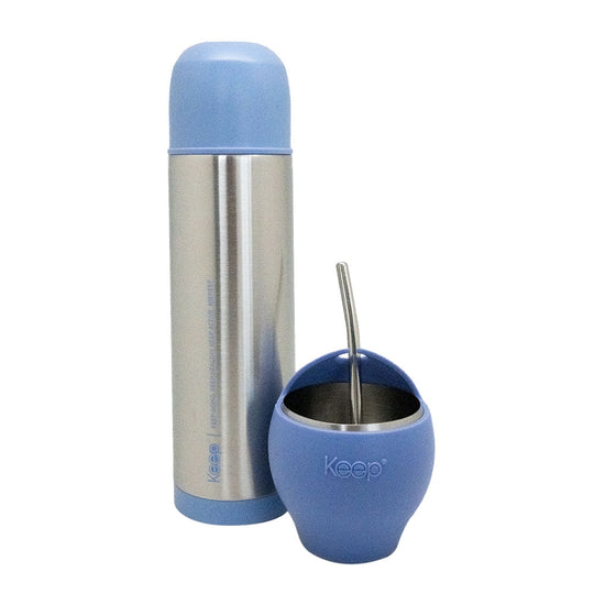 Mate Set + Termo Bala Keep Acero Inoxidable - Lavanda