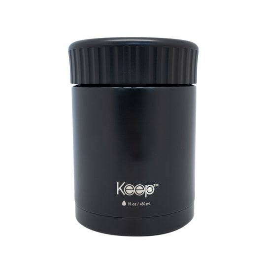 Termo Comida Keep Acero Inoxidable 450 ML - Negro