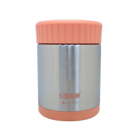 Termo Comida Keep Acero Inoxidable 450 ML - Coral