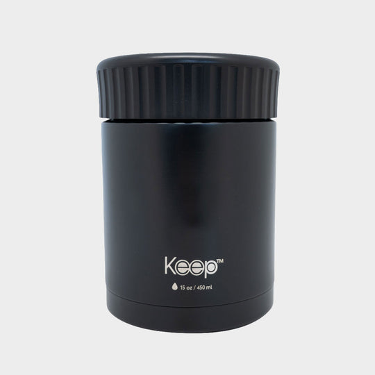 Termo Comida Keep Acero Inoxidable 450 ML - Negro
