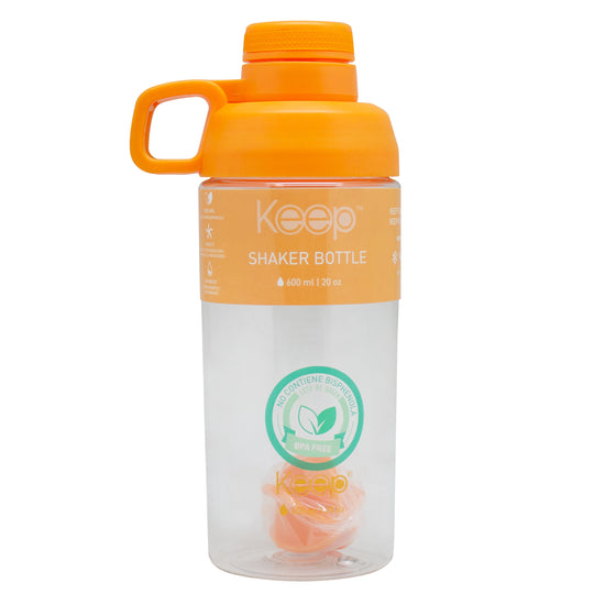 Botella Shaker Keep 600 ML - Naranja