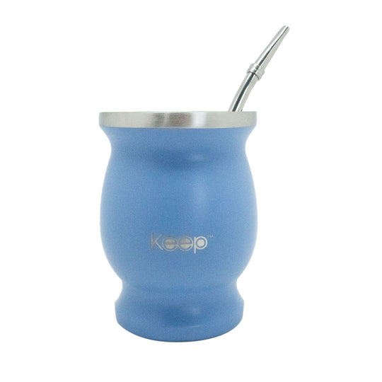 Mate Clásico Keep Acero Inoxidable con Bombilla 200 ML - Lavanda