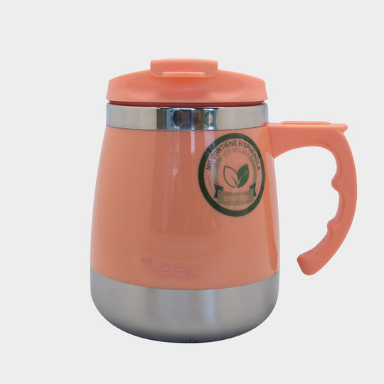 Mug Termo Keep Acero Inoxidable 400 ML - Coral