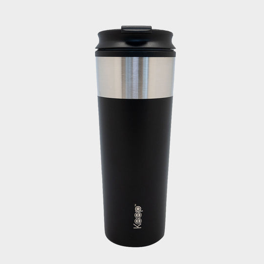 Mug Metálico Keep Acero Inoxidable 450 ML - Negro