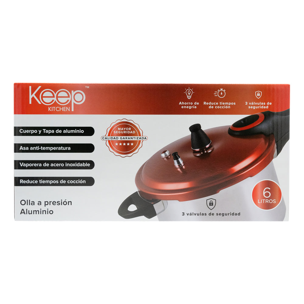 Olla a Presión Red 6L Keep
