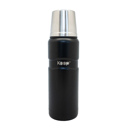 Termo Ergonómico Keep Acero Inoxidable 500ML - Negro
