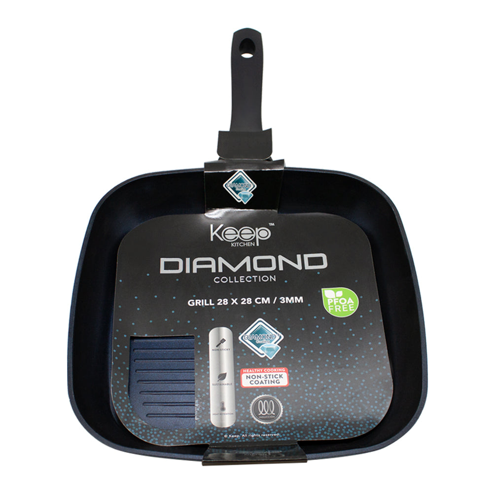 Grill Pan 28cm Diamond Line Keep