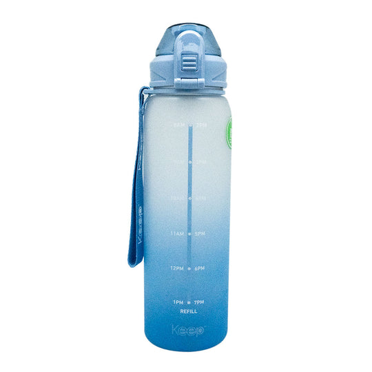 Botella Agua Marcador Horas Keep 1 L - Lavanda