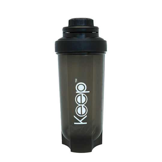 Botella Shaker Colores Keep - Negro