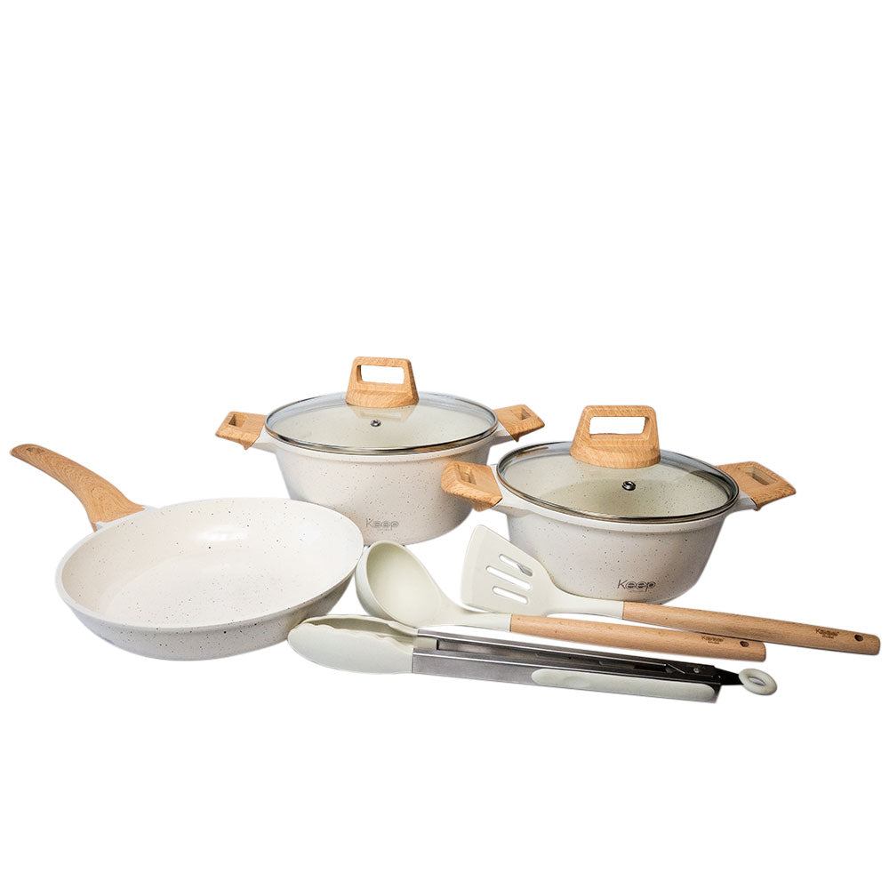 Batería de Cocina Antiadherente 8 piezas Keep Nude Line