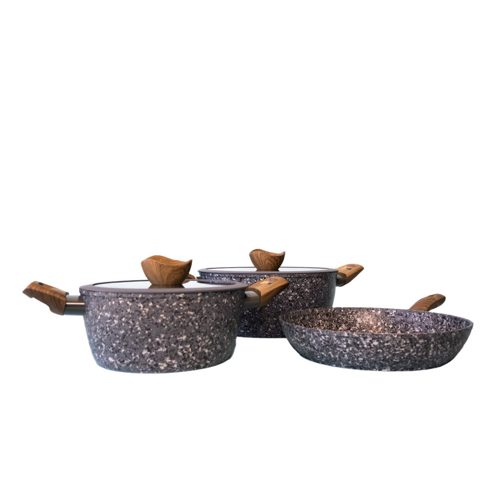 Batería de Cocina Antiadherente 5 piezas Keep Rokka