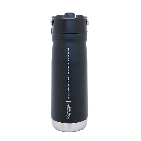 Botella Insulada Doble Pared 650ml Keep - Negro