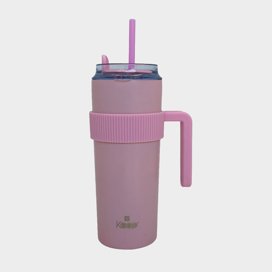 Coffee Mug Doble Pared 20oz Keep - Rosa