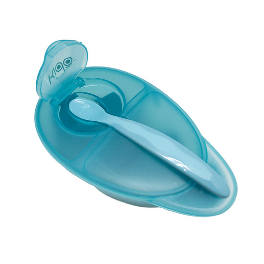 Bowl Con Cuchara Kido - Azul