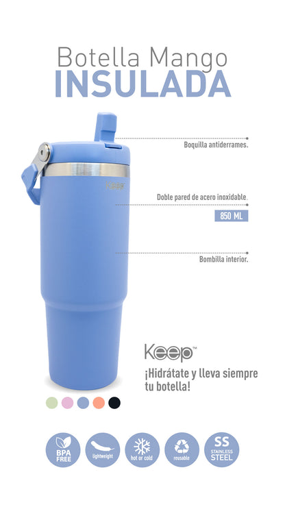 Botella Insulada Doble Pared 850ml Keep