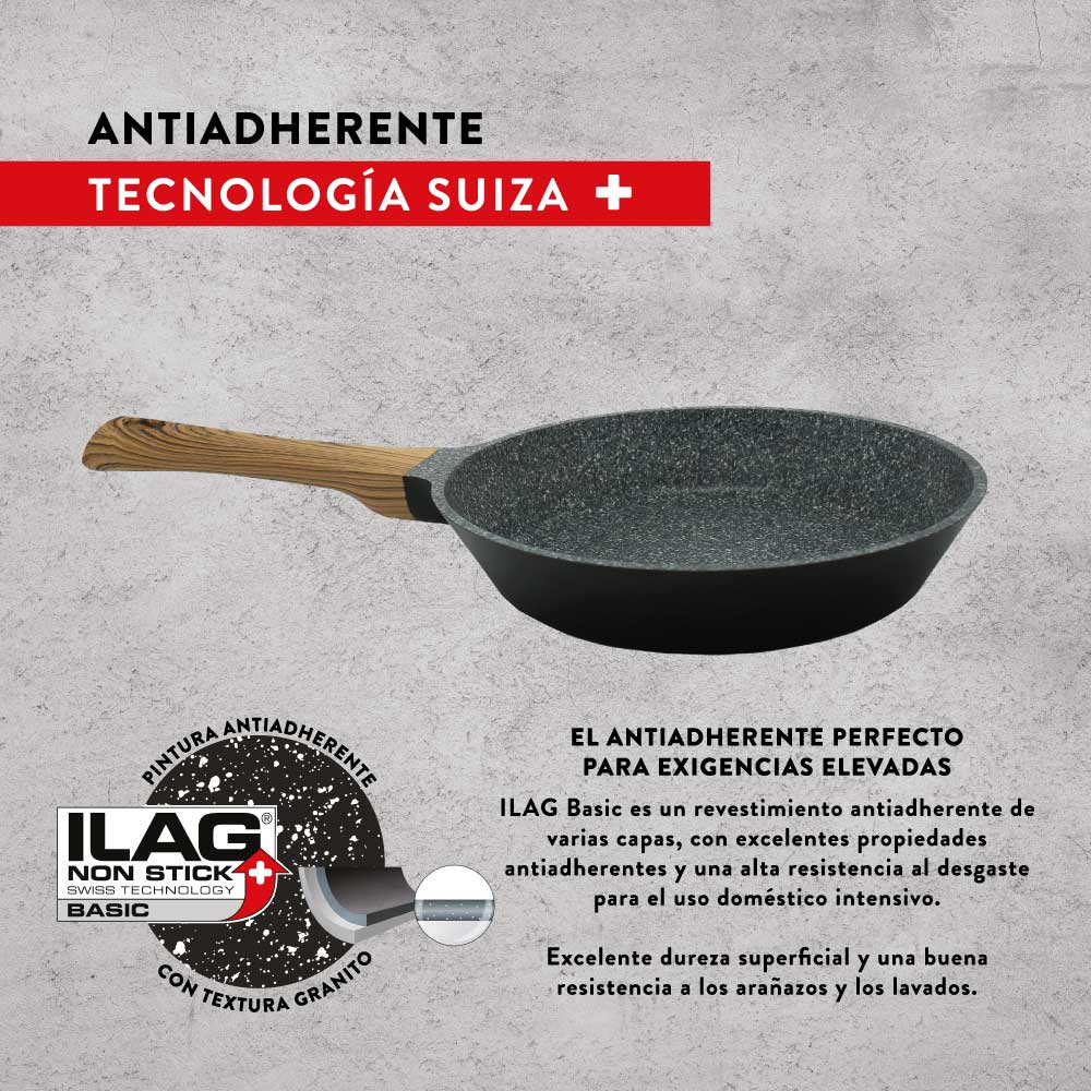 Batería de Cocina Antiadherente 5 piezas Keep Granite Line