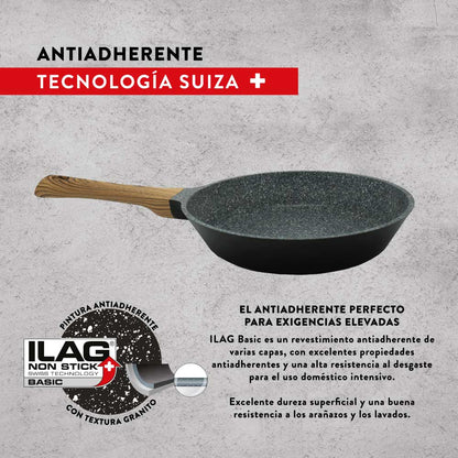 Batería de Cocina Antiadherente 5 piezas Keep Granite Line