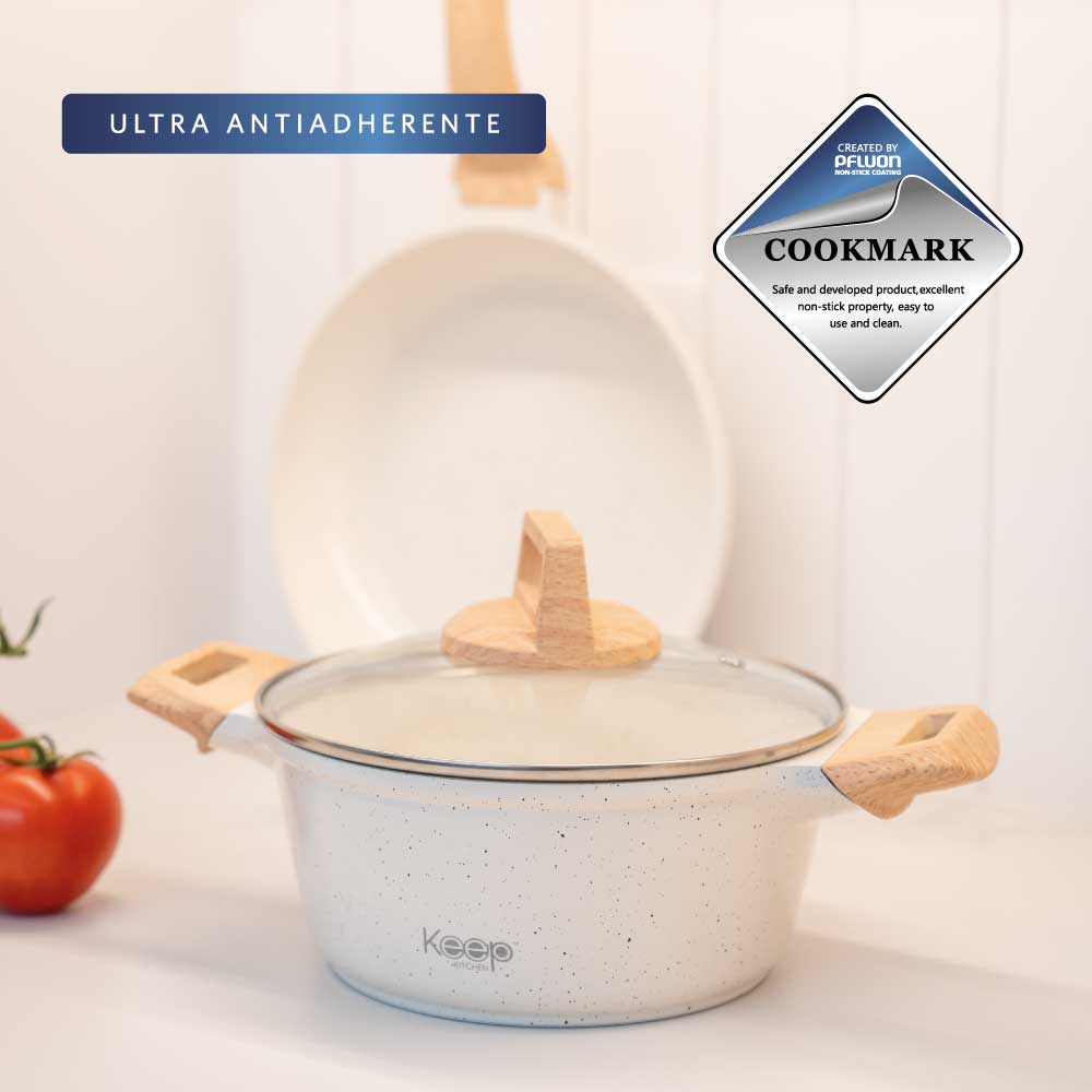 Batería de Cocina Antiadherente 8 piezas Keep Nude Line