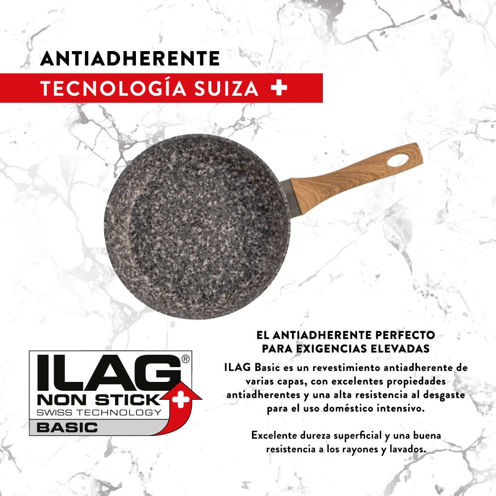 Batería de Cocina Antiadherente 5 piezas Keep Rokka